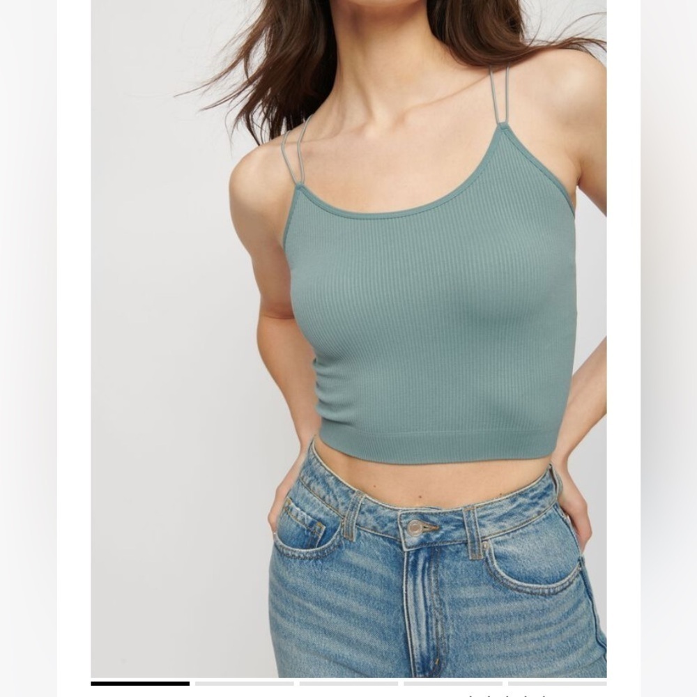 Dynamite Green Cami Sleeveless Scoop Neck Size Small NWT